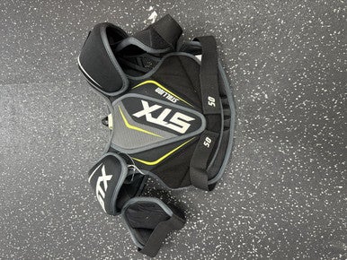 Used STX STALLION 50 Lacrosse Shoulder Pads Black SM 11849-S000029411