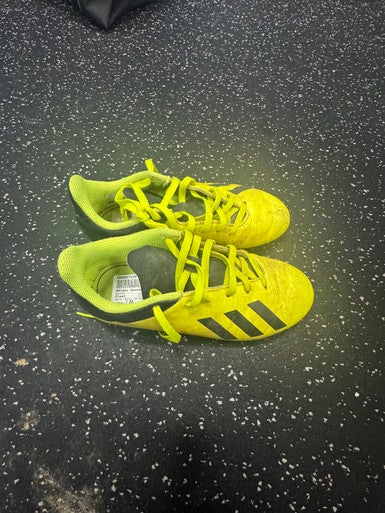 Used Adidas Soccer Cleats Optic Yellow Junior 04 11849-S000027229