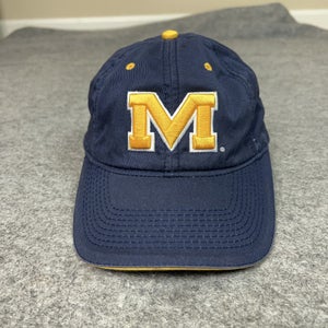 Michigan Wolverines Hat Cap Strap Back Mens Blue NCAA College Football Golf