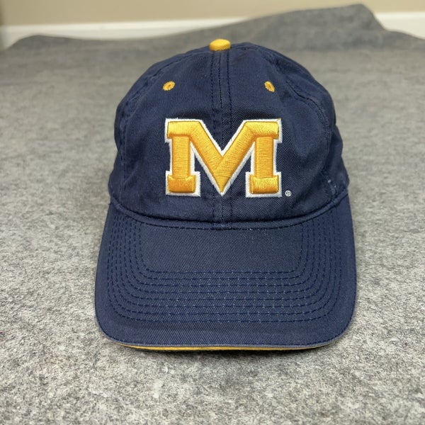 Michigan Wolverines Hat Cap Strap Back Mens Blue NCAA College Football Golf