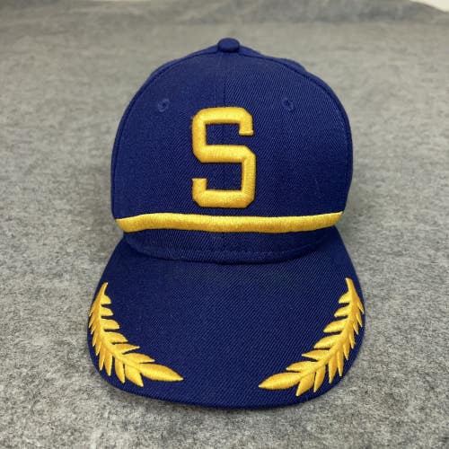 Seattle Mariners Hat Cap Fitted Mens 7 1/8 Alaska Airlines MLB Baseball New Era