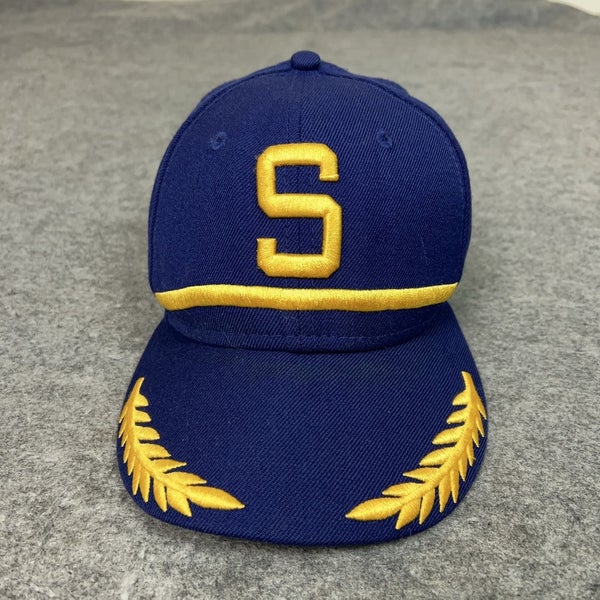 Seattle Mariners Hat Cap Fitted Mens 7 1/8 Alaska Airlines MLB Baseball New Era