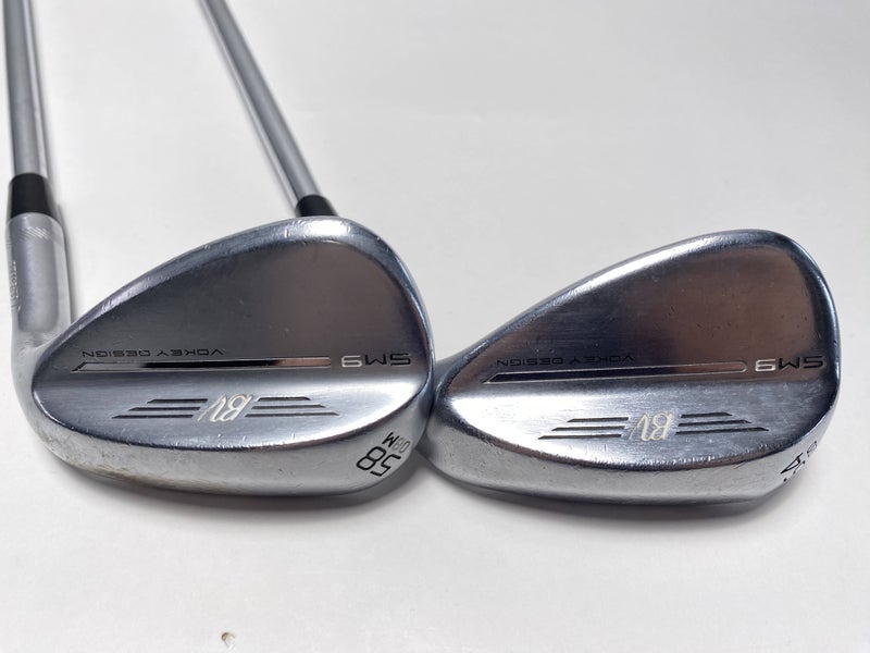 Titleist Vokey SM9 Tour Chrome Wedge Set 54* 12 58* 8 Wedge Steel Mens RH