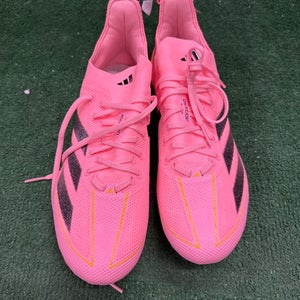 Pink Men's Size 12.0 Adult Adidas Adizero Electric+ Cleats Molded Cleats (Used)
