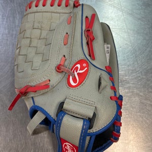 Used Rawlings PLAYER SERIES BB/SB Glove RH Throw Grey 11 1/2" 11868-S000063721