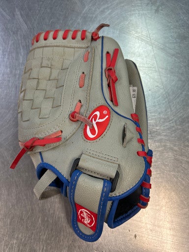 Used Rawlings PLAYER SERIES BB/SB Glove RH Throw Grey 11 1/2" 11868-S000063721