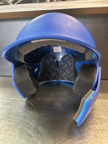 Used Champro HX GAMER PLUS W/ JAW GUARD Batting Helmet No Mask Royal Blue MD 11868-S000063828
