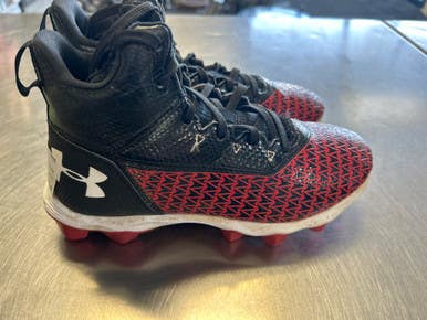 Used Under Armour CLEAT BB/SB Cleats Red Junior 03.5 11868-S000063836