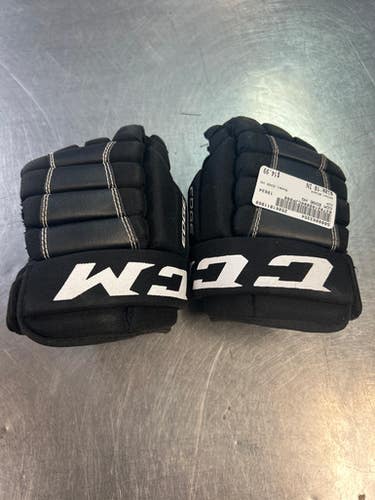 Used CCM EDGE HG Junior Gloves Black 10" 11868-S000063354