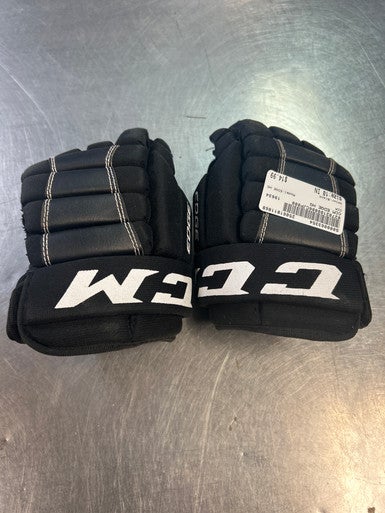Used CCM EDGE HG Junior Gloves Black 10" 11868-S000063354