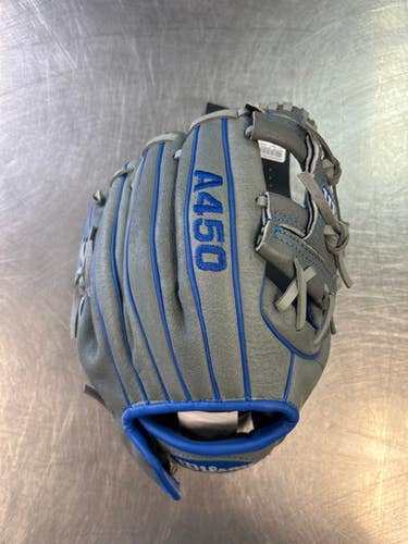 Used Wilson A450 BB/SB Glove RH Throw Grey 10 3/4" 11868-S000063542
