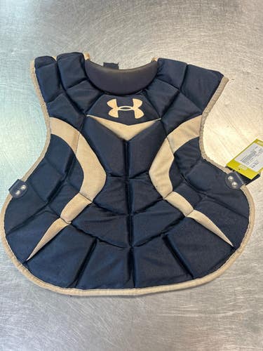 Used Under Armour CHEST PROTECTOR Catchers Chest Protector Navy Blue Adult 11868-S000063574