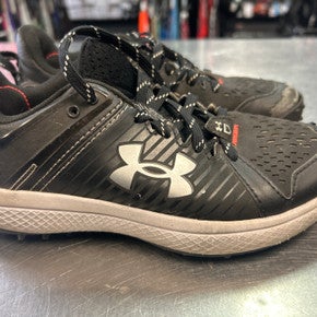 Used Under Armour INDOOR CLEAT BB/SB Cleats Black Junior 03 11868-S000063862