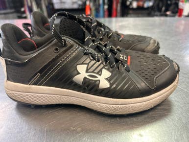 Used Under Armour INDOOR CLEAT BB/SB Cleats Black Junior 03 11868-S000063862