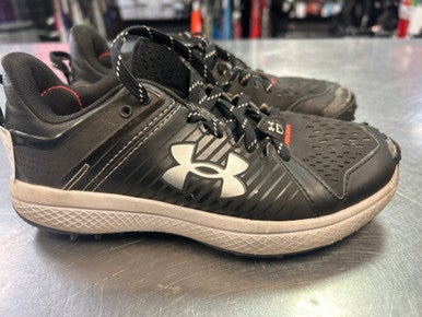 Used Under Armour INDOOR CLEAT BB/SB Cleats Black Junior 03 11868-S000063862