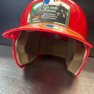 Used Rawlings WALOS Batting Helmet No Mask Red SM 11868-S000063874