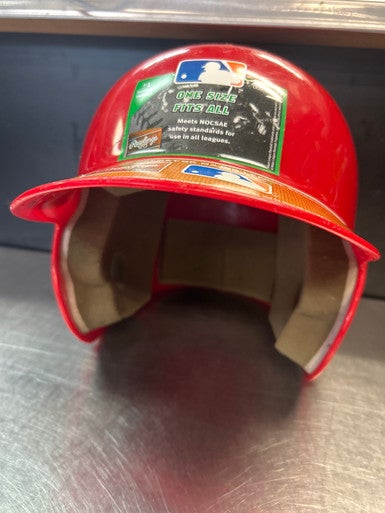 Used Rawlings WALOS Batting Helmet No Mask Red SM 11868-S000063874