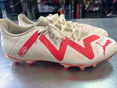 Used Puma Soccer Cleats White Senior 7.5 11868-S000063877