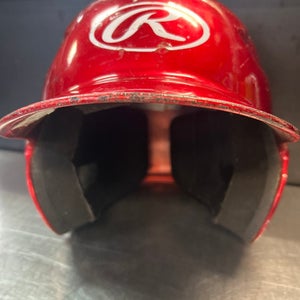 Used Rawlings CFBH Batting Helmet No Mask Red MD 11868-S000063873