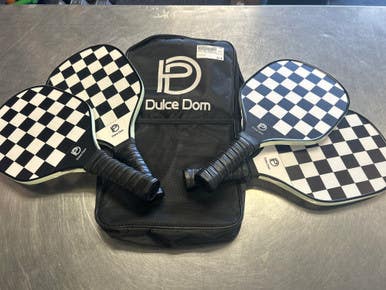 Used DULCE DOM PADDLE SET Pickleball Racquet Black 11868-S000063907