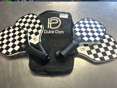 Used DULCE DOM PADDLE SET Pickleball Racquet Black 11868-S000063907