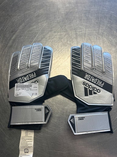 Used Adidas GOALIE GLOVE Soccer Goalie Gloves Grey 7 11868-S000063957