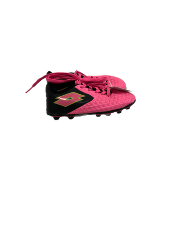 Used Lotto FORZA ELITE II Soccer Cleats Black And Pink Youth 12.0 11692-S000136499