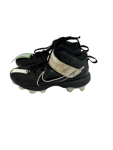 Used Nike TROUT BB/SB Cleats Black And White Junior 05.5 11692-S000136502