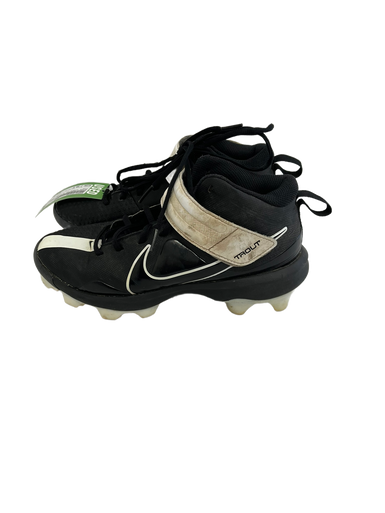 Used Nike TROUT BB/SB Cleats Black And White Junior 05.5 11692-S000136502