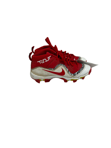 Used Nike TROUT BB/SB Cleats Red And White Junior 04 11692-S000136523