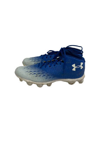 Used Under Armour SPOTLIGHT FRANCHISE RM Adult FB Cleats Royal Blue Senior 10 11692-S000138785