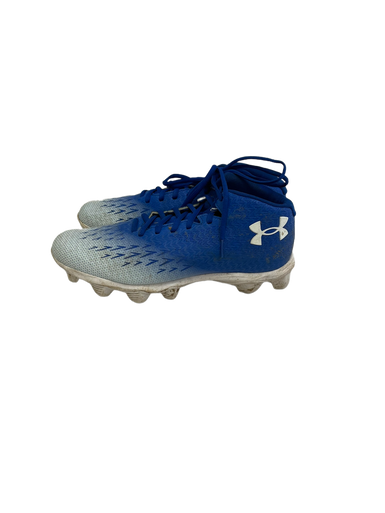 Used Under Armour SPOTLIGHT FRANCHISE RM Adult FB Cleats Royal Blue Senior 10 11692-S000138785