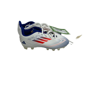 Used Adidas F50 CLUB Soccer Cleats White Youth 11.0 11692-S000136440