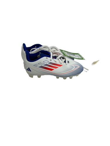 Used Adidas F50 CLUB Soccer Cleats White Youth 11.0 11692-S000136440