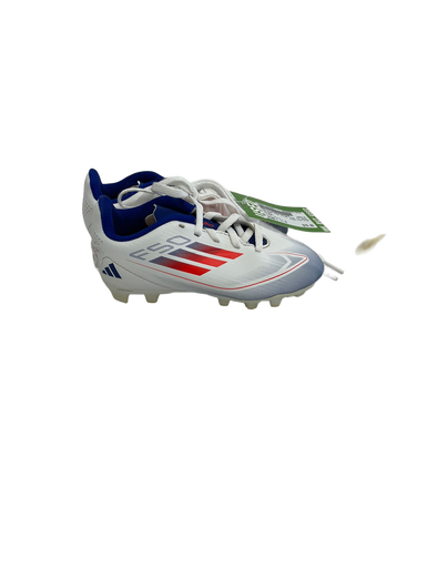 Used Adidas F50 CLUB Soccer Cleats White Youth 11.0 11692-S000136440