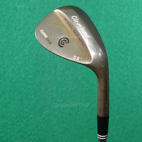 Cleveland 588 DSG RTG+ 58 Lob Wedge Dynamic Gold Steel Stiff