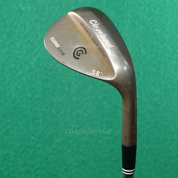 Cleveland 588 DSG RTG+ 58 Lob Wedge Dynamic Gold Steel Stiff