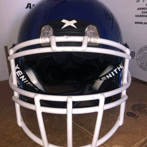 USED XENITH X2E+ ADULT FOOTBALL HELMET - LARGE  - ROYAL BLUE METALLIC