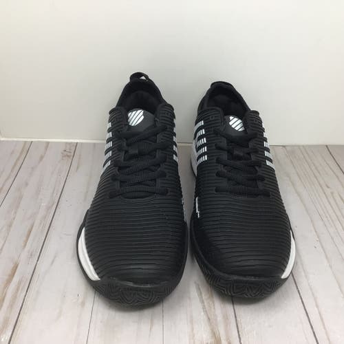 Men's Size 12 K-Swiss Tennis Shoes Black Court Shoes (Used)