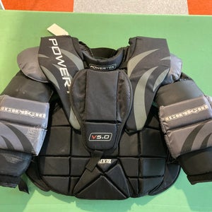 Used Powertek Barikad V 5.0 Junior Large Goalie Chest Protector