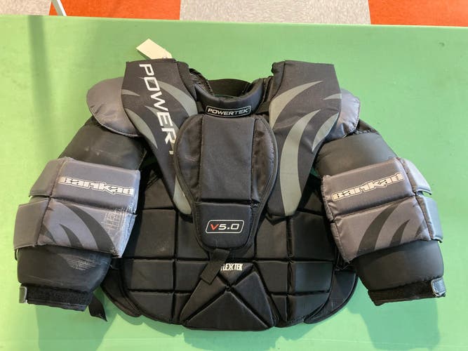 Used Powertek Barikad V 5.0 Junior Large Goalie Chest Protector