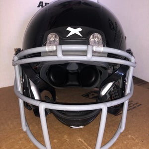 USED XENITH X2E+ ADULT FOOTBALL HELMET - LARGE  - HIGH GLOSS BLACK