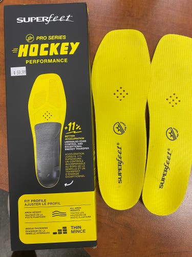 Superfeet Performance Hockey Skate Insole Size 8
