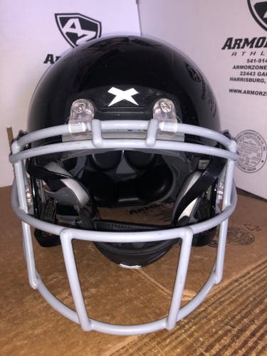 USED XENITH X2E+ ADULT FOOTBALL HELMET - LARGE  - HIGH GLOSS BLACK