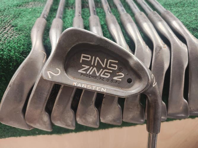 Ping Zing 2 Black Dot Golf Iron Set 2,3-PW,LW JZ Steel Stiff Flex Matching #s