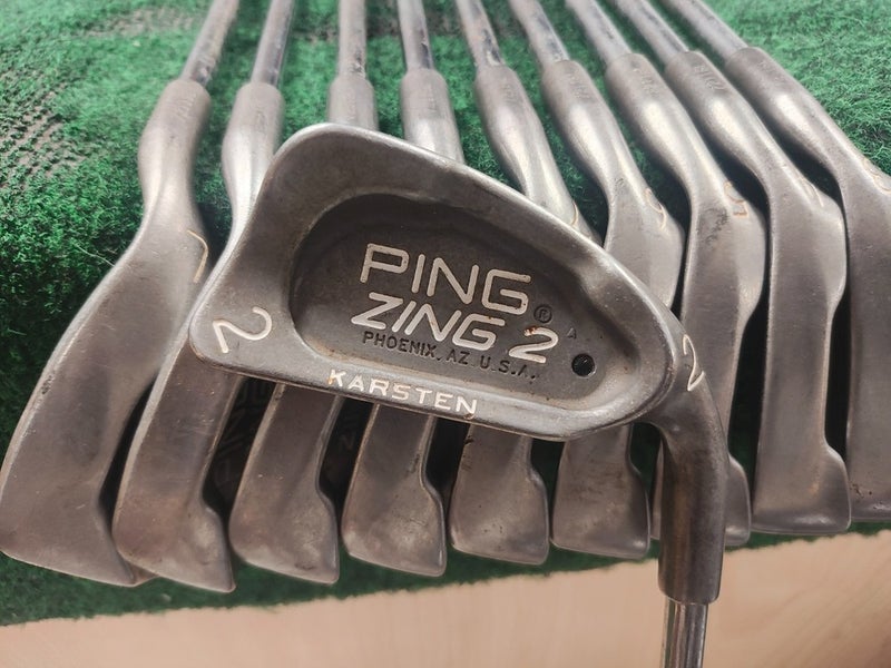 Ping Zing 2 Black Dot Golf Iron Set 2,3-PW,LW JZ Steel Stiff Flex Matching #s