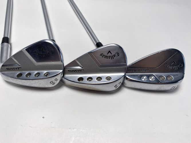 Callaway Jaws Full Toe Raw Face Chrome Wedge Set 52* 10 | 56* 12 | 60* 10 DG RH