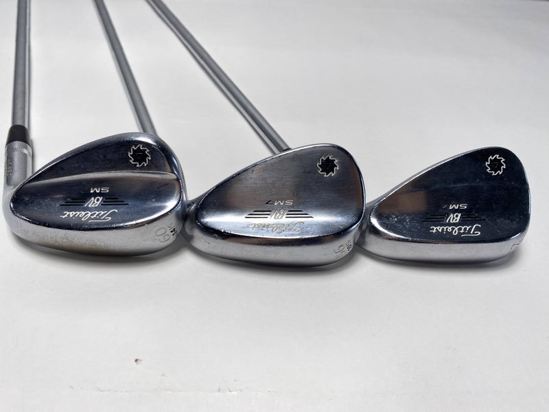 Titleist Vokey SM7 Tour Chrome Wedge Set 52* 12 | 56* 10 | 60* 14 Wedge Mens RH