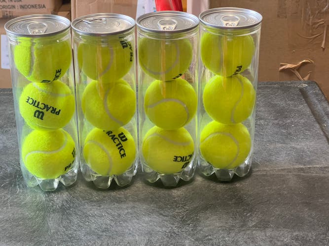 Wilson Tennis Balls 12 Pack (1 Dozen) (New)