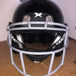 USED XENITH X2E+ ADULT FOOTBALL HELMET - LARGE  - HIGH GLOSS BLACK